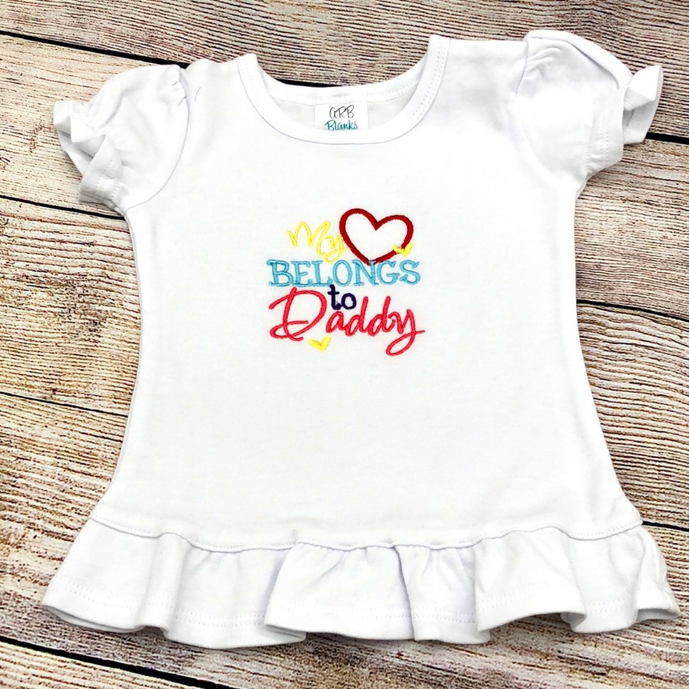 Girl short sleeve embroidered tshirt